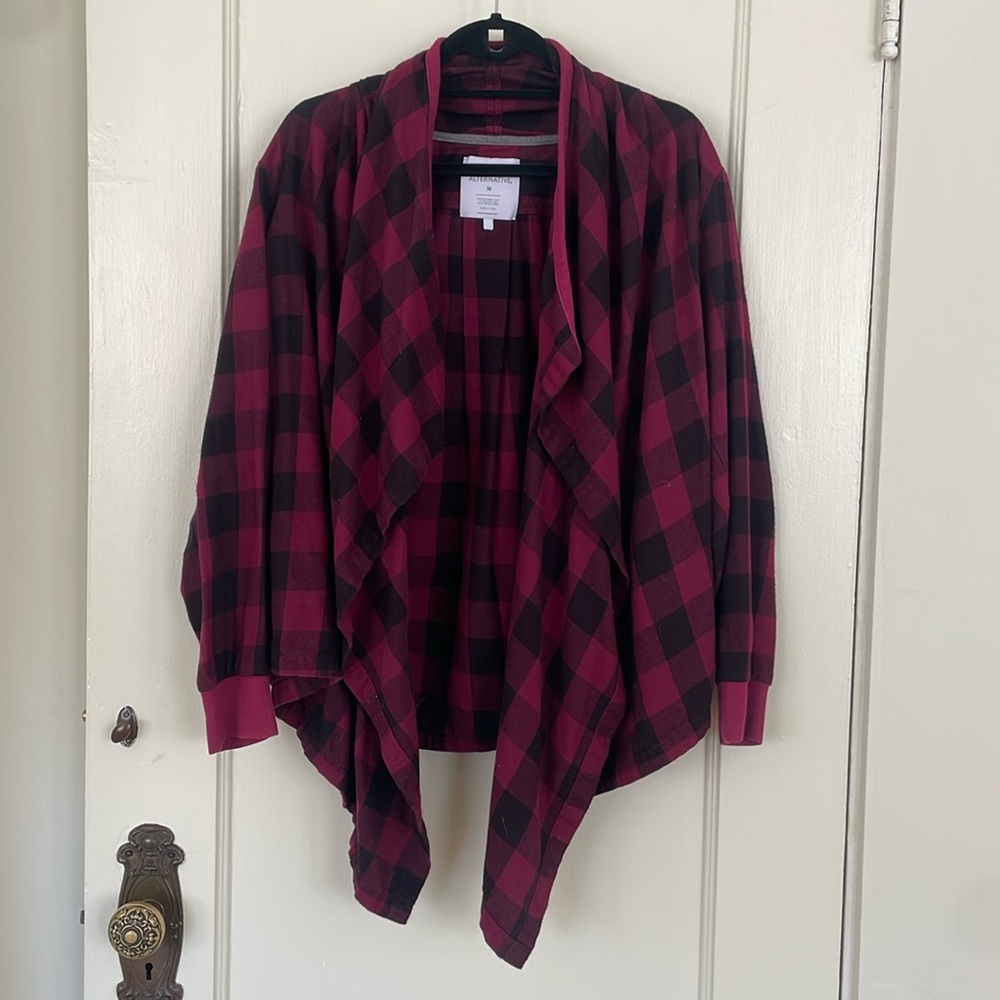 Burgundy flannel shacket size medium